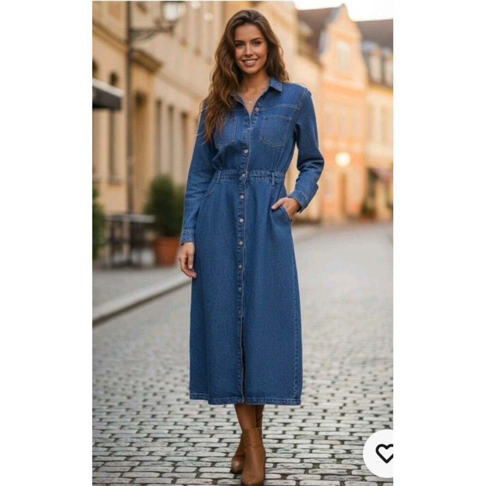 Zara Women's Blue Cotton
